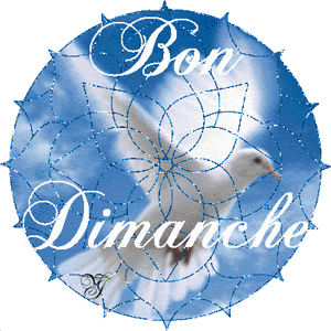 Gif animé Bon dimanche colombe